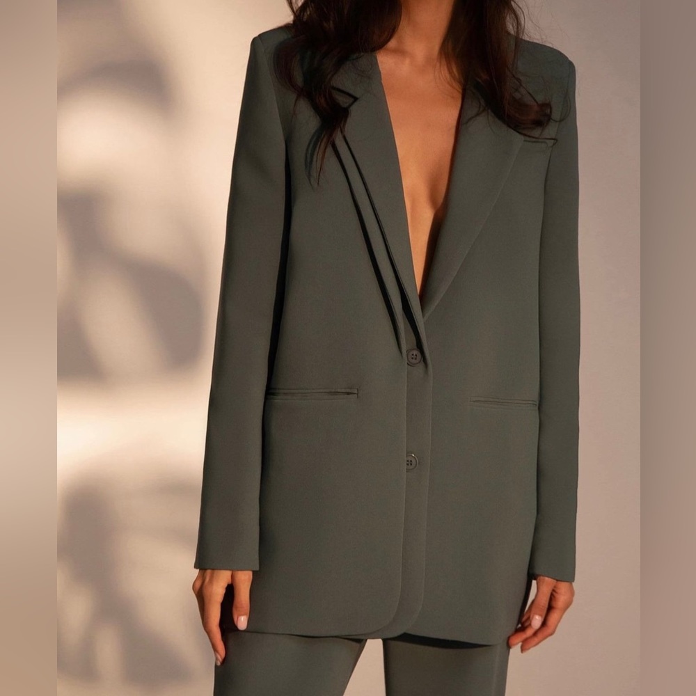 Blazer Lichi, color Khaki, size M